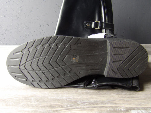 Burudani black riding boots size 7