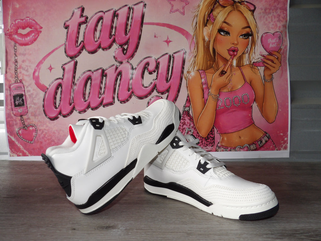 Nike Jordan 4 Retro OG FC (PS) Shoes – Sail/Black/University Red (Size US 2.5Y)