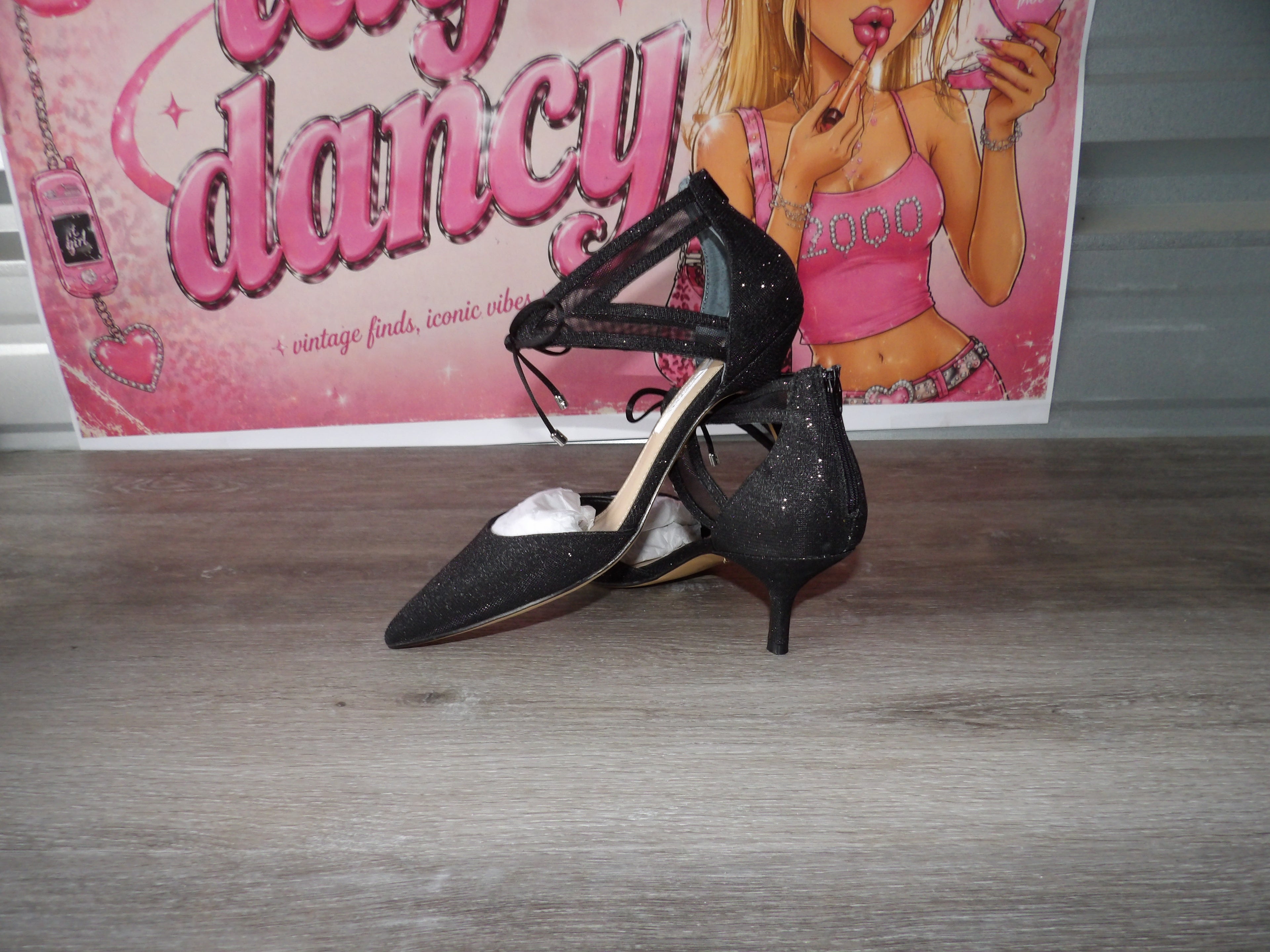 Nina TALLEY-YY Pump – Black Luna Shine (Size EU 9)