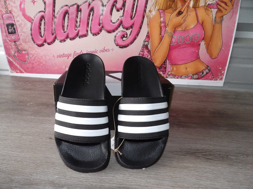 Adidas Adilette Shower Slide Sandals – Black (Size US Kid's 13)