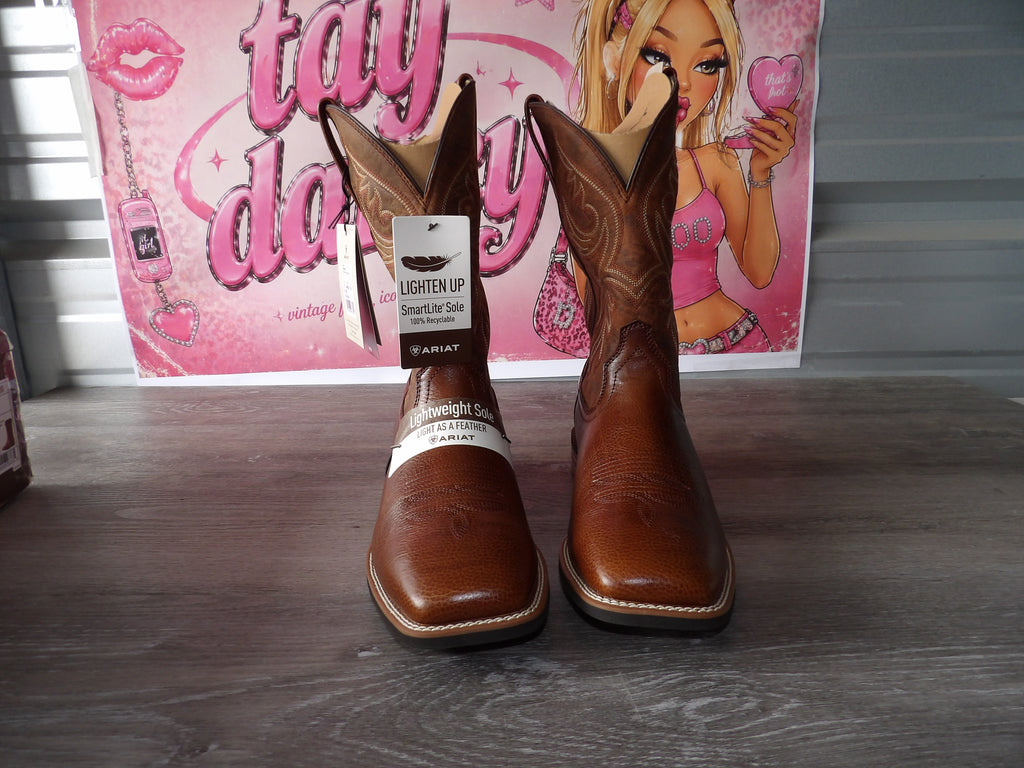 Ariat Men's Slingshot Western Boot – Beasty Brown/Rugged Tan (Size US 11)