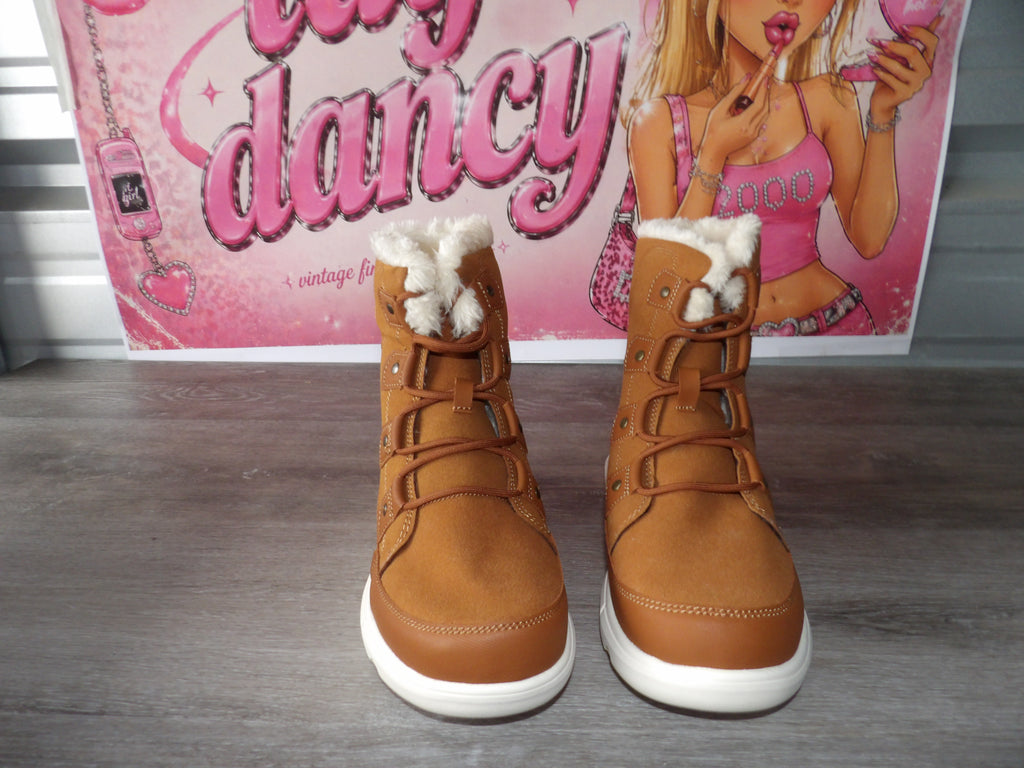Dream Paris Women's Winter Snow Boots – Brown (Size US 9)
