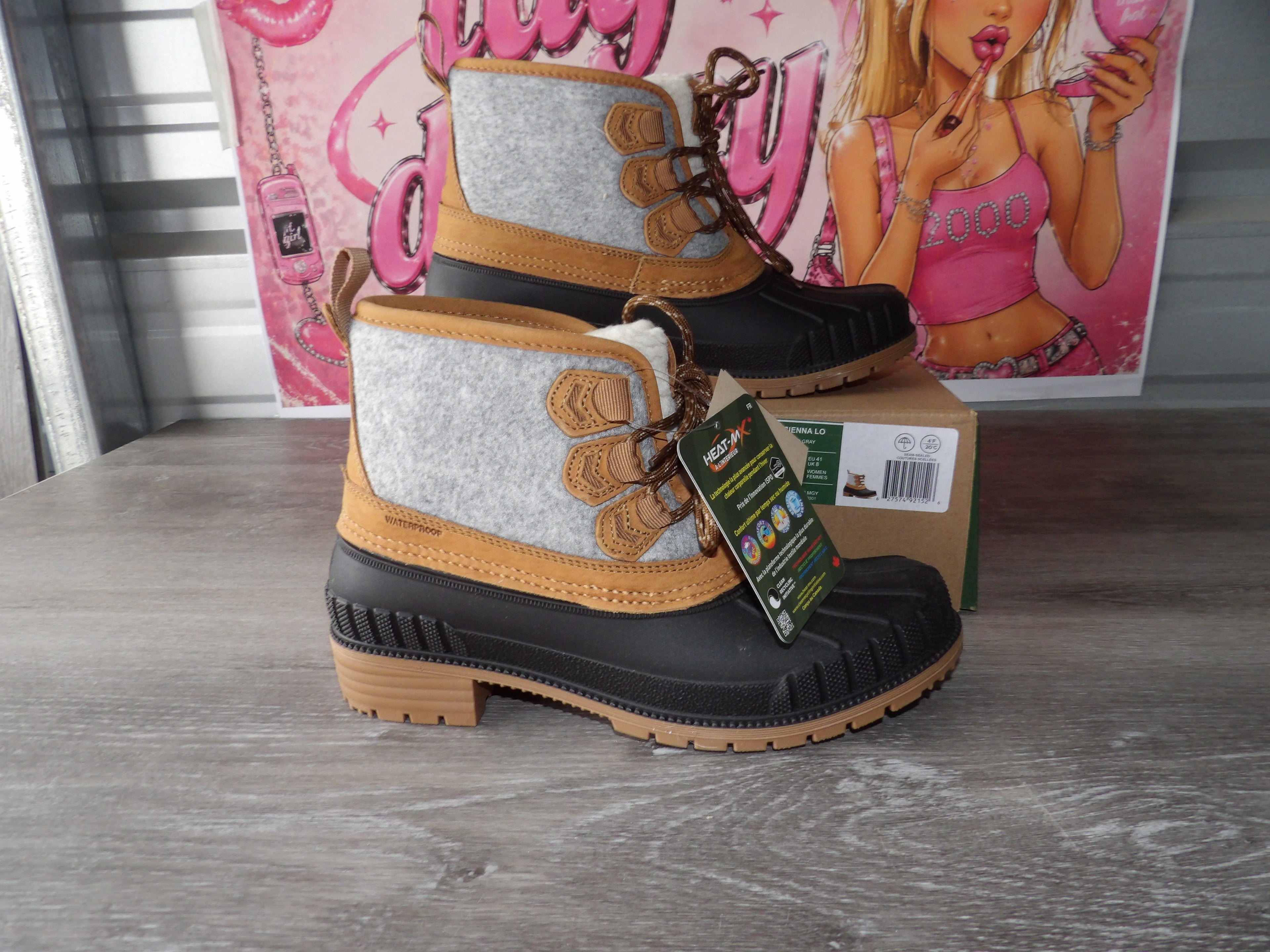 Kamik Sienna Lo Women's Winter Boots – Mid Gray (Size US 10)