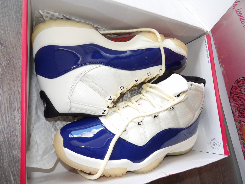 Nike Air Jordan 11 Retro Low "Rare Air" – Deep Royal Blue/Fire Red (Size US 12)