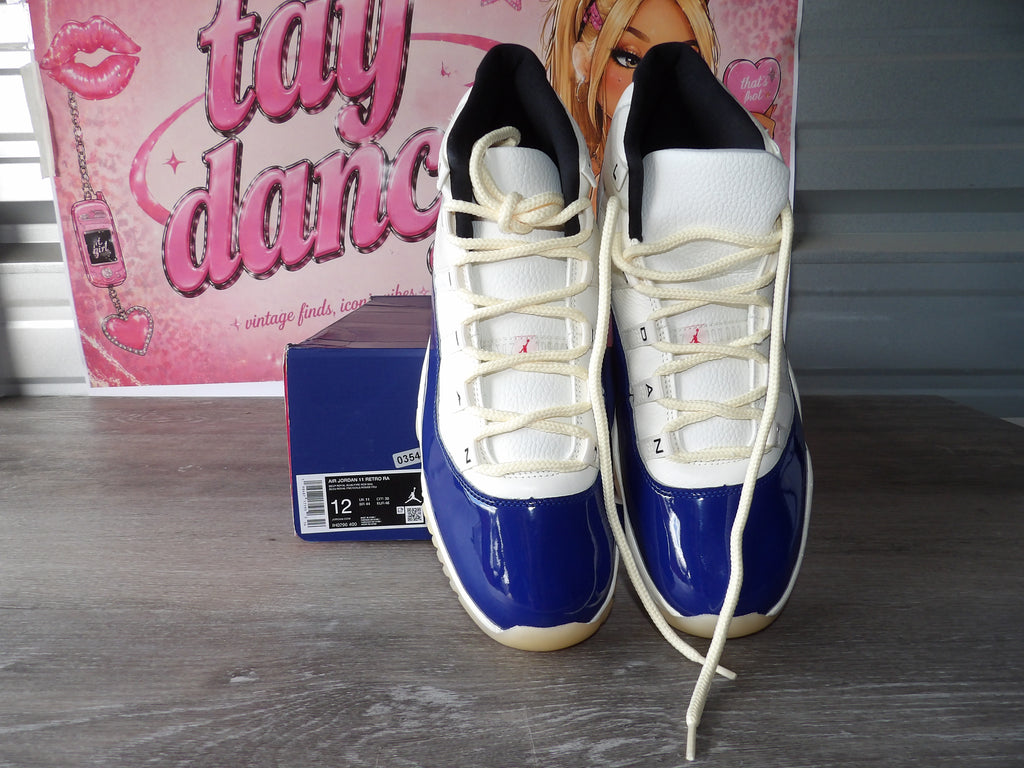 Nike Air Jordan 11 Retro Low "Rare Air" – Deep Royal Blue/Fire Red (Size US 12)