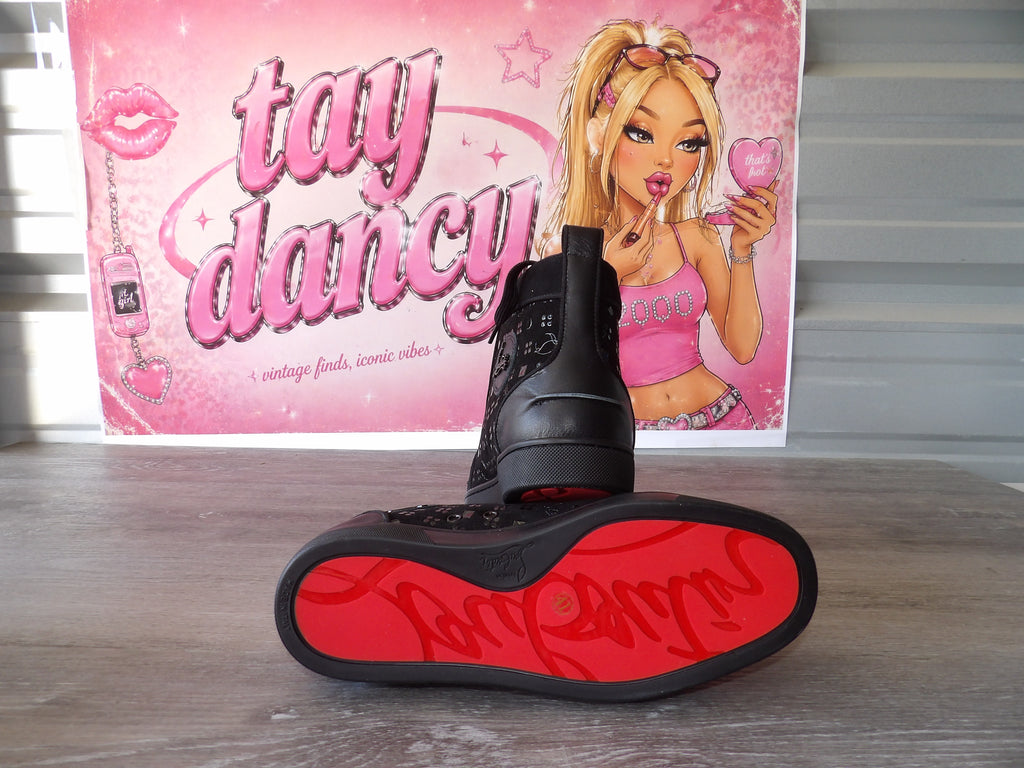 Christian Louboutin Louis Orlato Flat Sneaker – Black (Size EU 41)