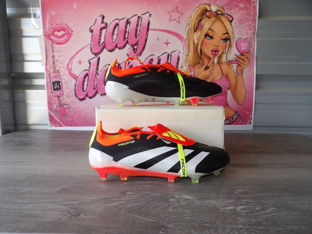 Adidas Predator Elite FT Soccer Cleats – Orange/Yellow/Black/White (Size US Men's 10)