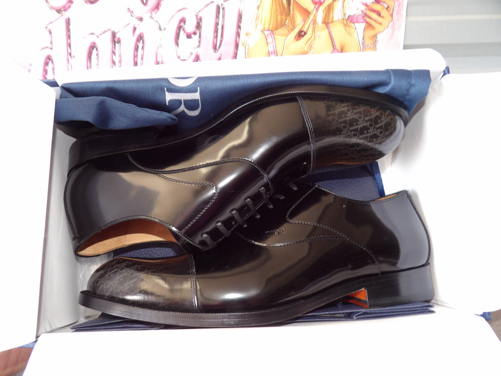 Dior Timeless Oxford Shoes – Black Polished Calfskin (Size EU 45 US12)
