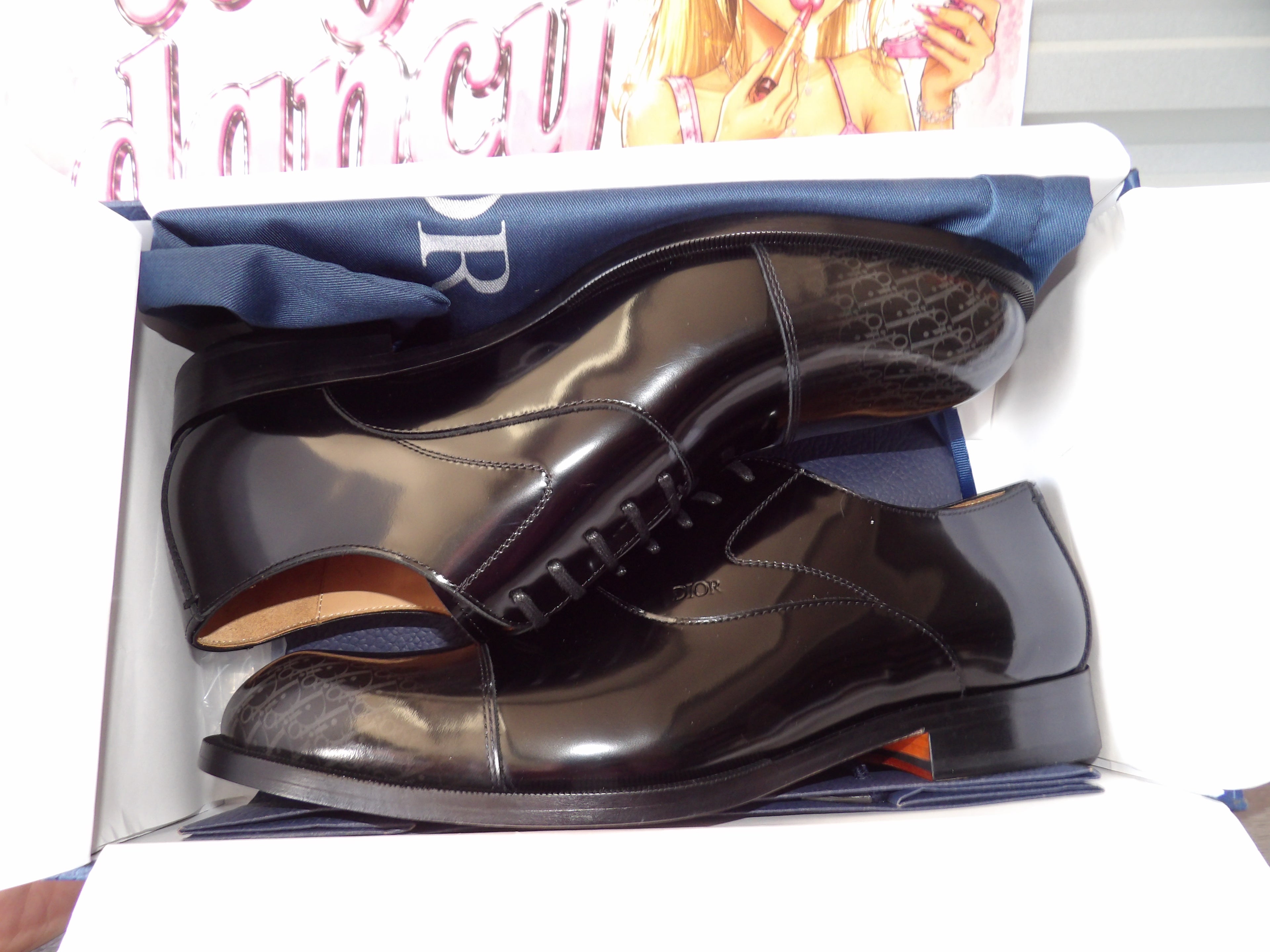 Dior Timeless Oxford Shoes – Black Polished Calfskin (Size EU 45 US12)