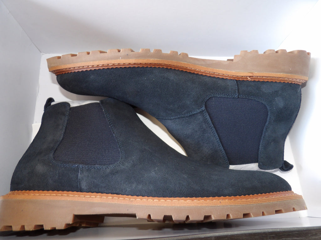 Vintage Foundry Co. Blaise Men's Suede Chelsea Boot – Navy (Size US 11)