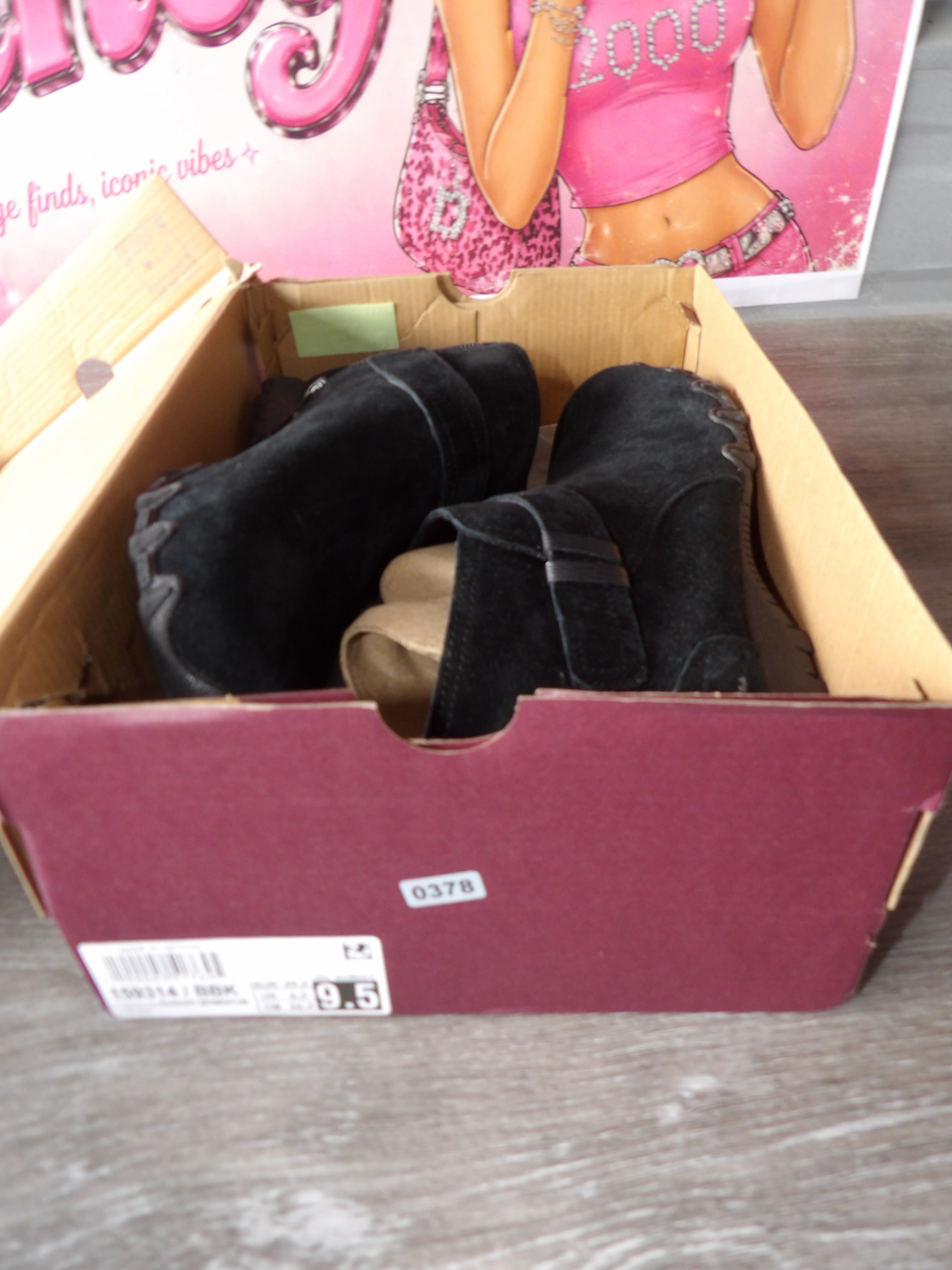 Skechers Bikers Lite Suede Side-Zip Booties – Black (Size Women's 9.5)