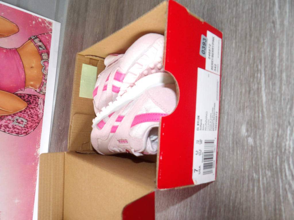 Reebok CL Nylon Infant Sneakers – Berry/Pink (Size US 7)