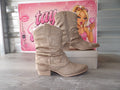 Mia Girl Tawny Block Heel Cowboy Boots – Taupe (Size US 8.5)
