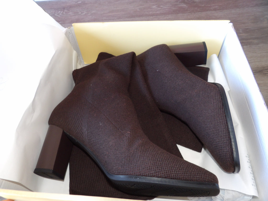 Cosy Island Over the Knee Stretch Knit Sock Boots – Brown (Size US 11)