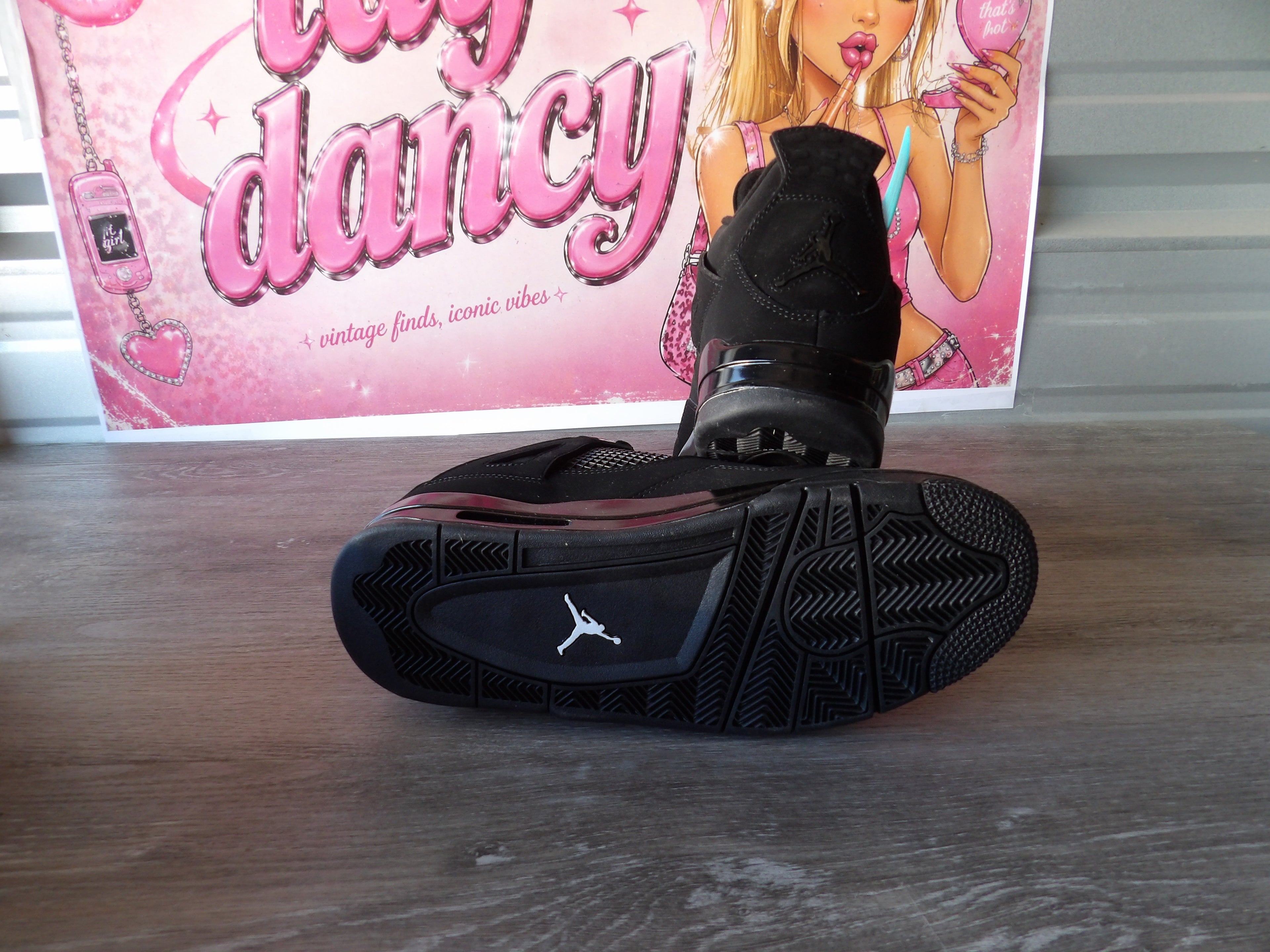 Nike Air Jordan 4 Retro 4 SE – Black/Black (Size US 10)