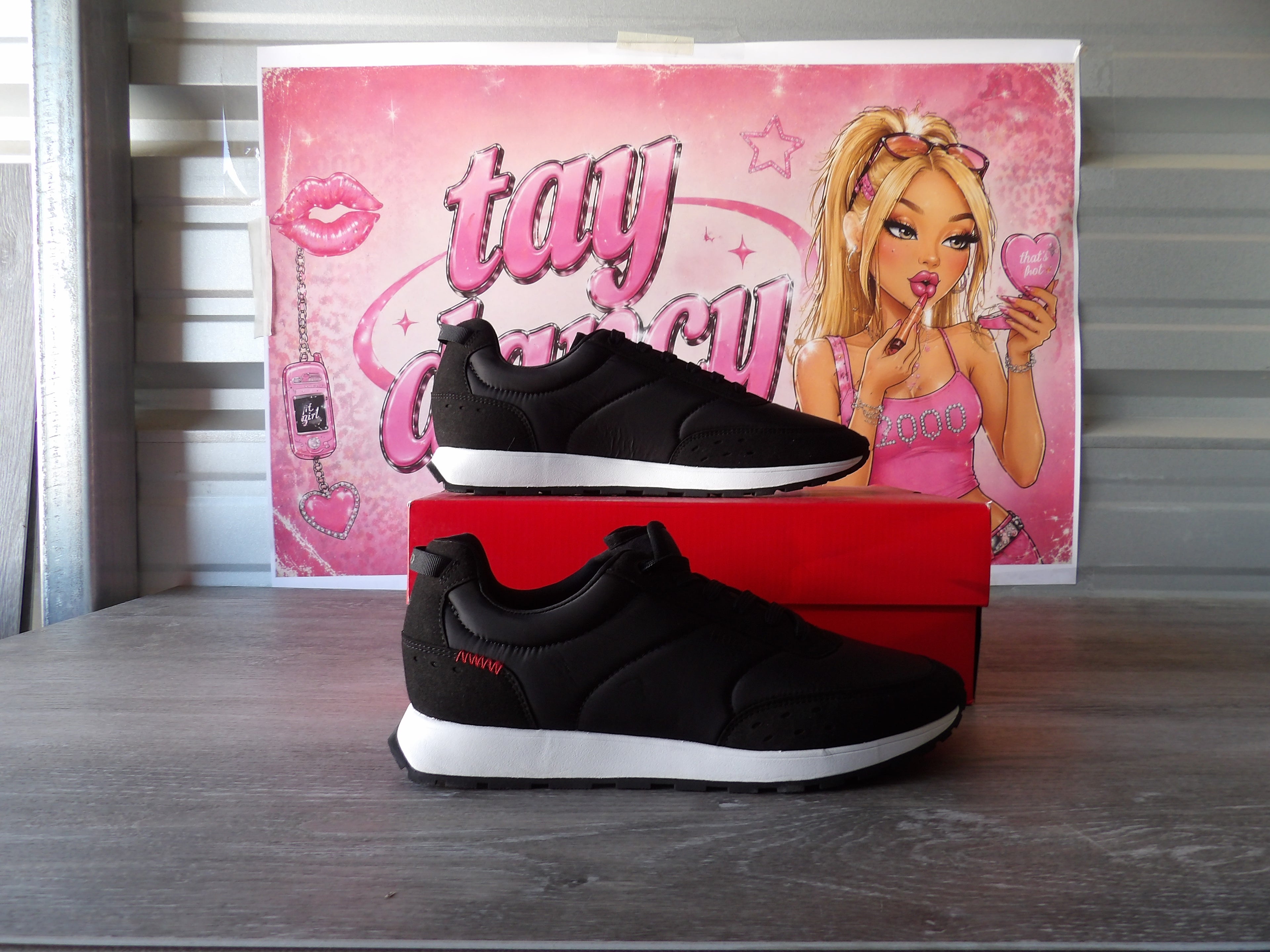 Hugo Icelin Black Trainers – Black (Size EU 8)