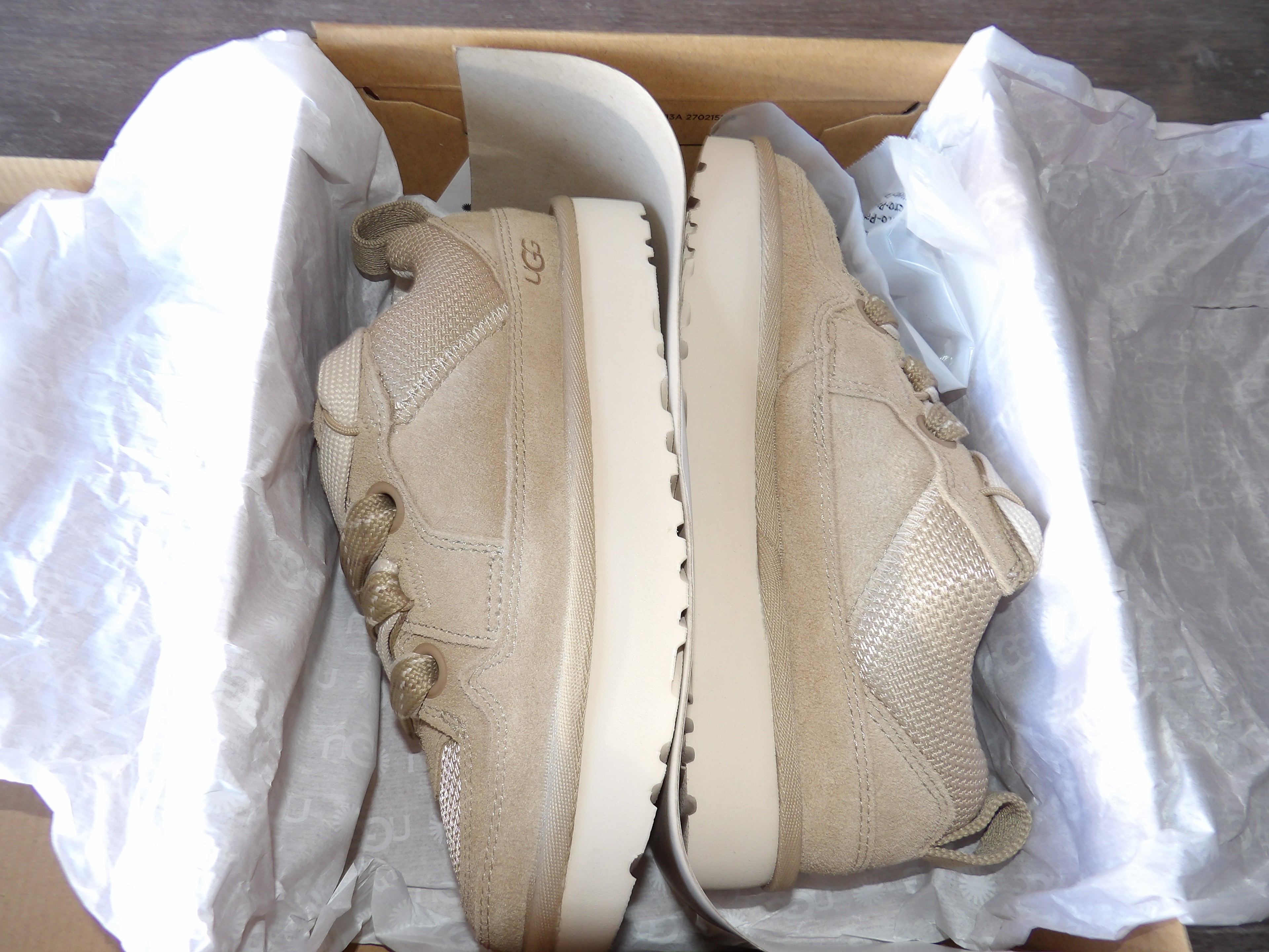 UGG Women's Lo Lowmel Sneakers – Beige Mustard Seed (Size US 5)