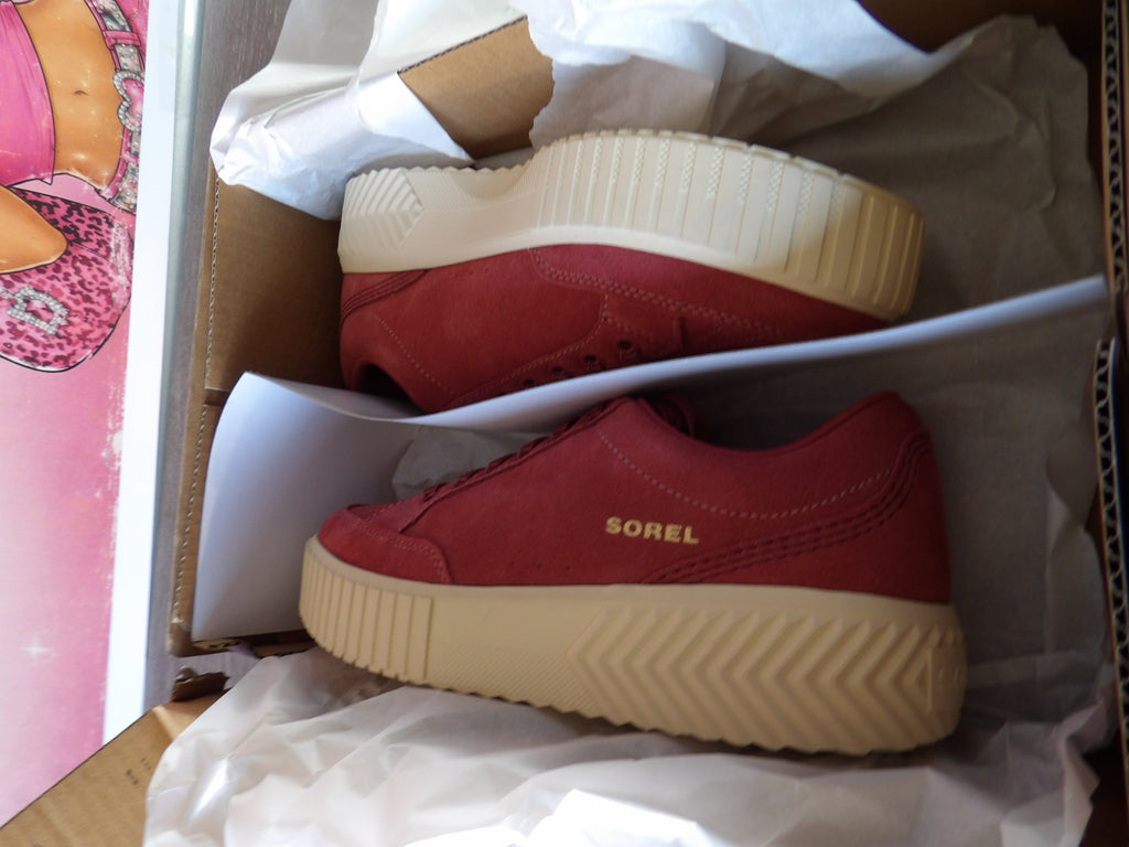Sorel Women's Ona Ave Low Sneakers – Dust/Honey White (Size US 8.5)