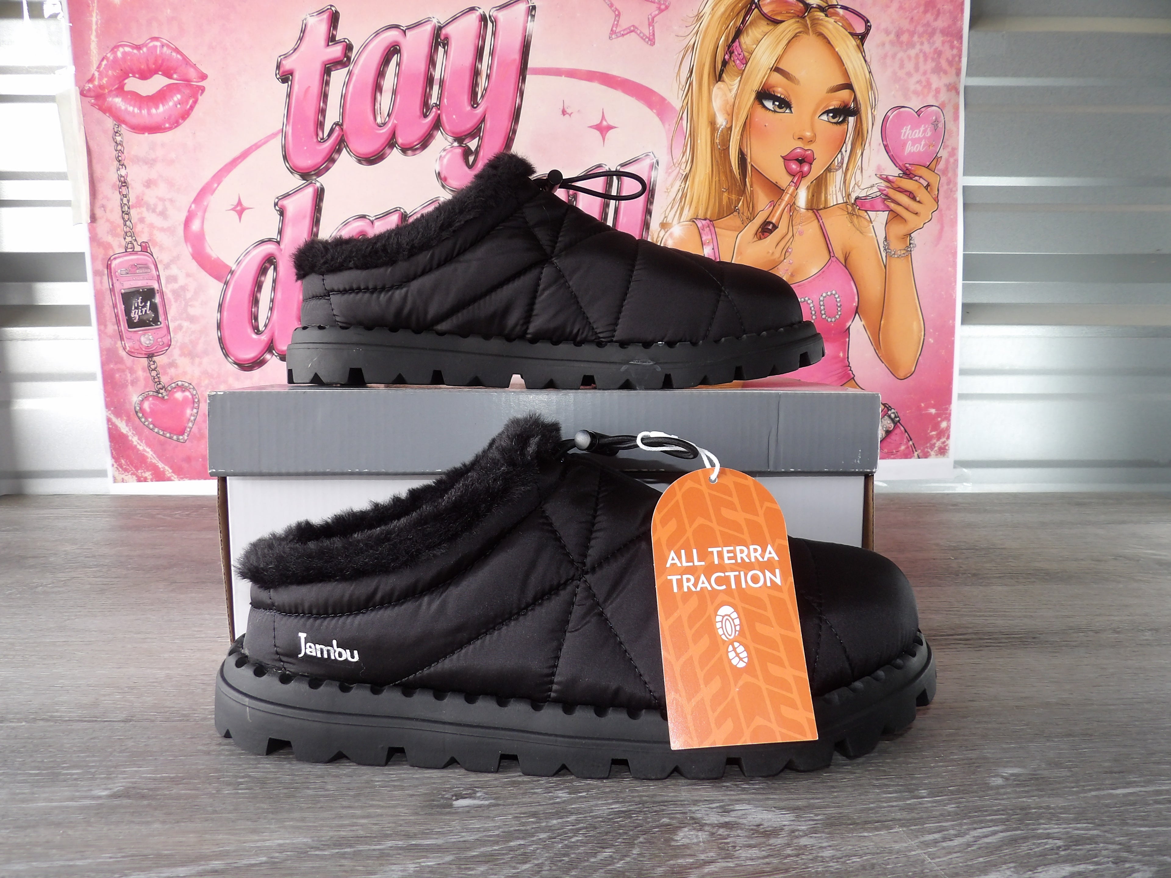 Jambu "Slush" Model Shoes – Black (Size US 10)
