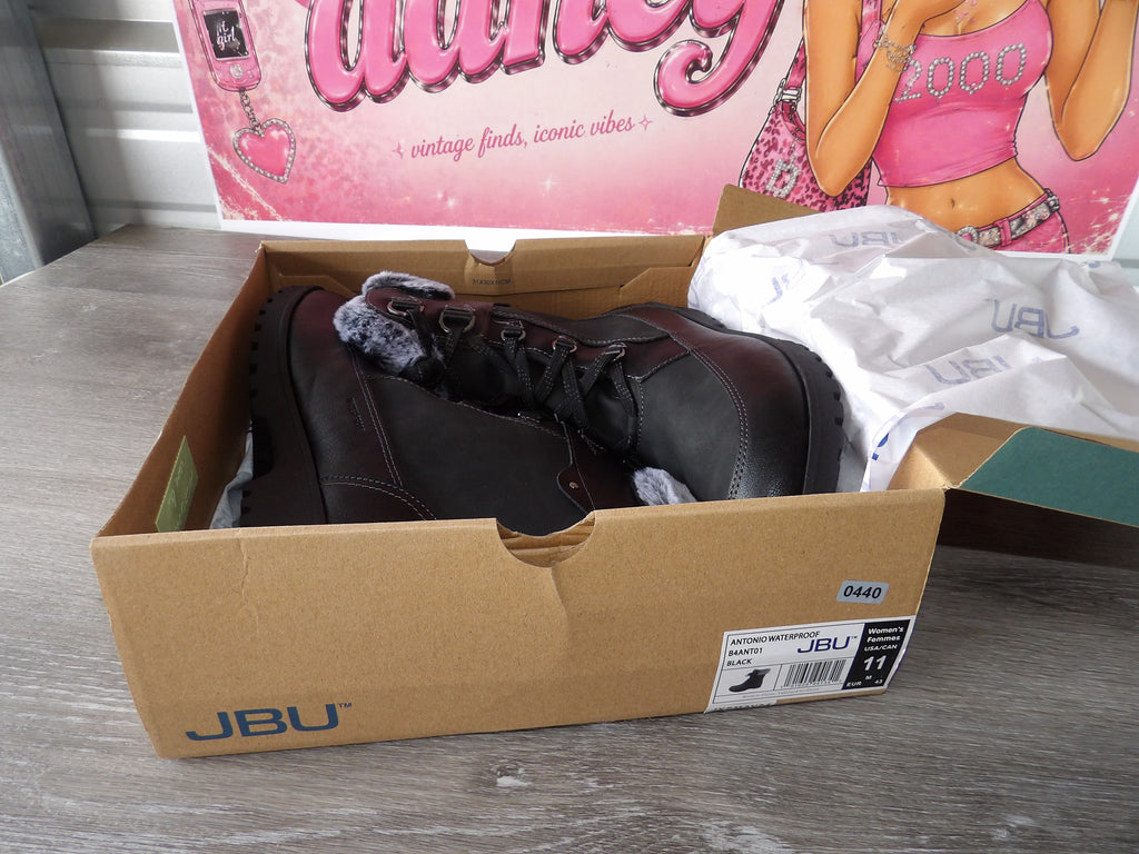 JBU Antonio Waterprood Ankle Boots – Black (Size US 11)