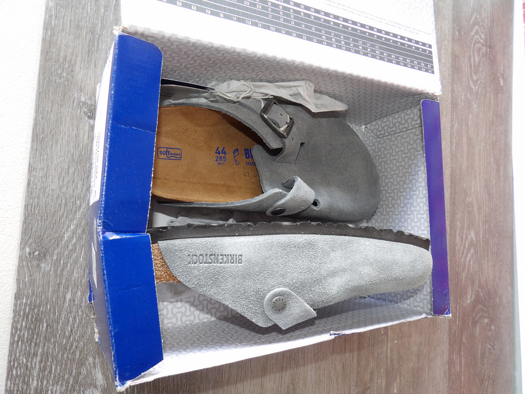 Birkenstock Boston BS – Basalt Gray (Size EU 44)