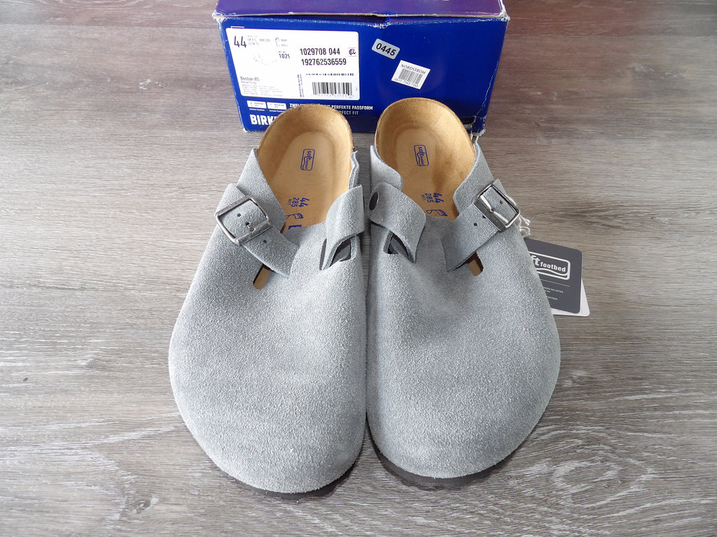 Birkenstock Boston BS – Basalt Gray (Size EU 44)