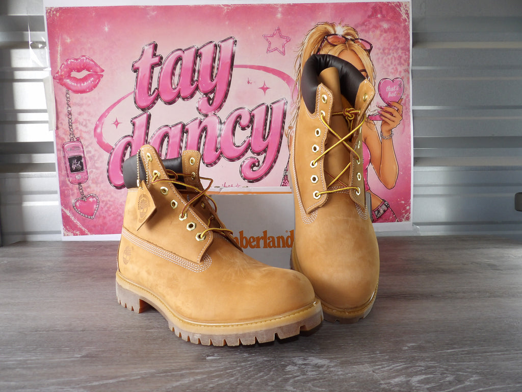 Timberland Premium 6-Inch Waterproof Boots – Wheat Nubuck (Size US 10.5)