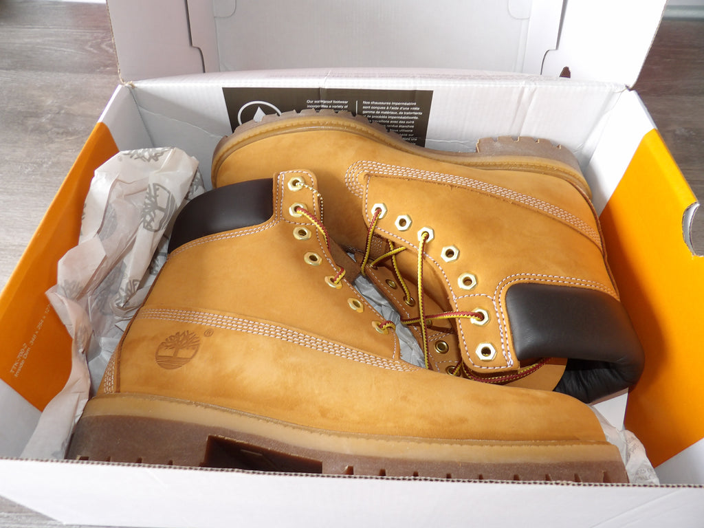 Timberland Premium 6-Inch Waterproof Boots – Wheat Nubuck (Size US 10.5)