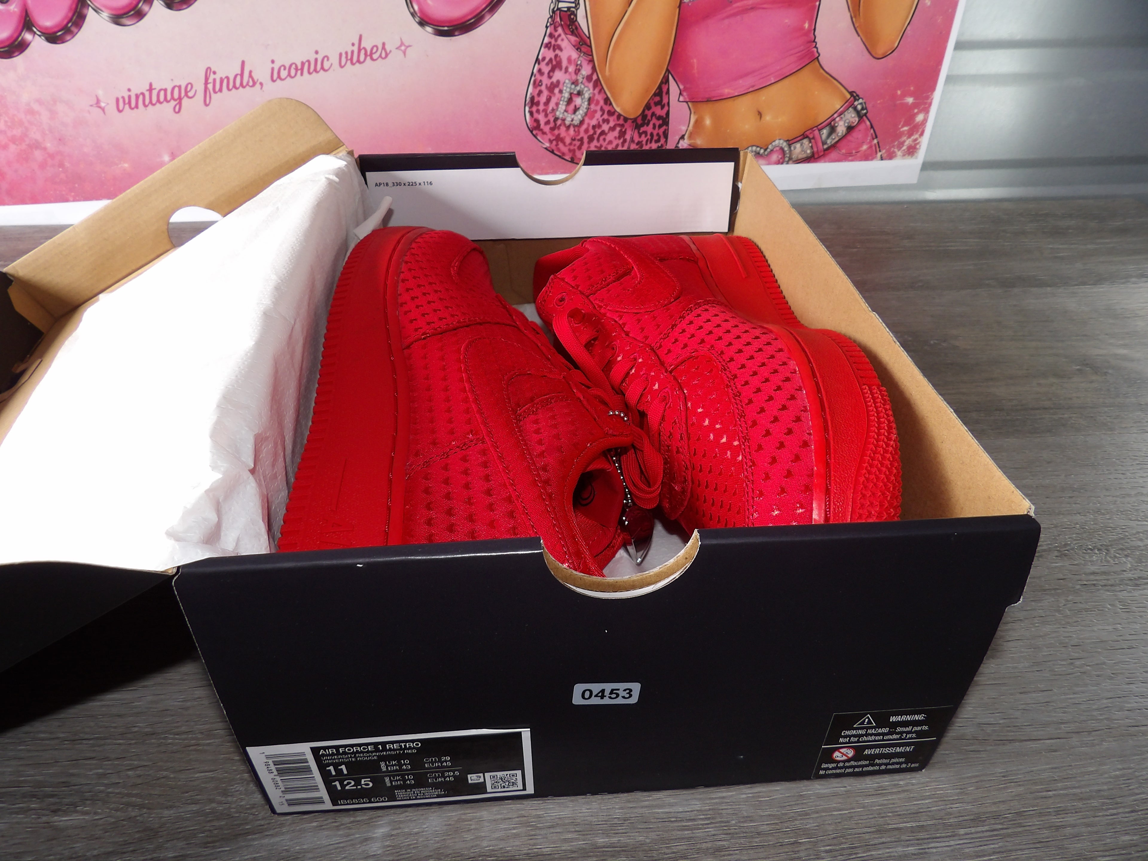 Nike Air Force 1 Retro – All University Red (Size Men's 11, Women's 12.5)