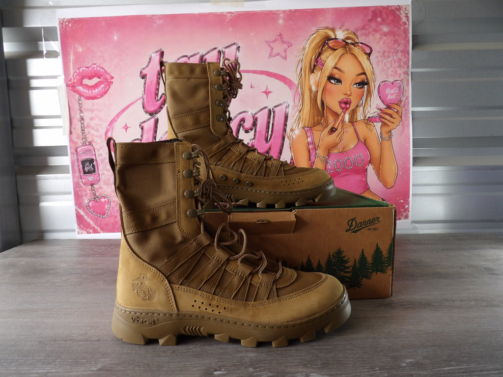 Danner Tropical EGA 8" Coyote Hot Boots – Beige/Tan (Size US Women's 10)