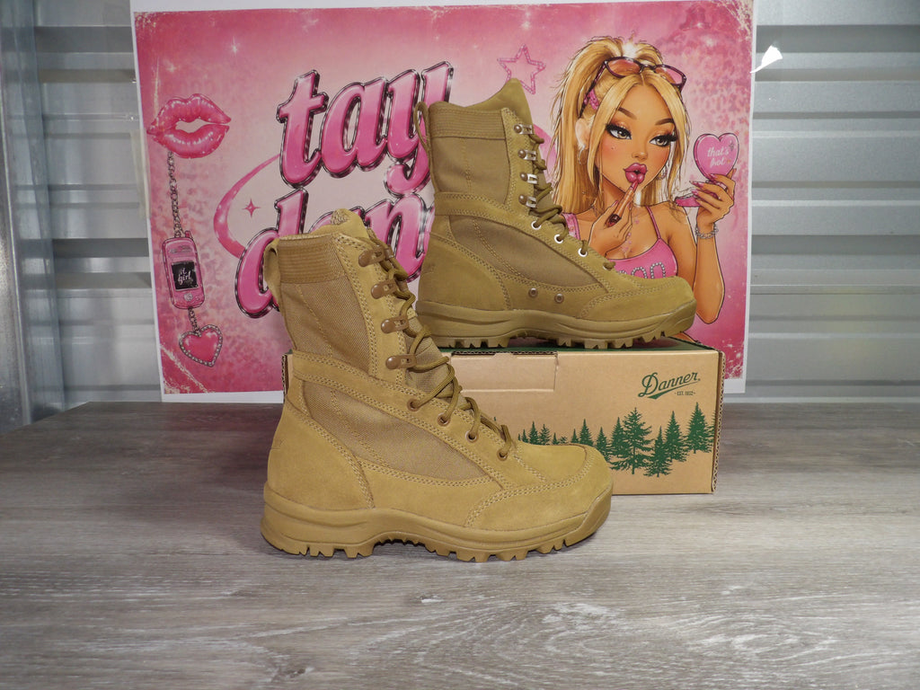 Danner Prowess 8" Coyote Hot Boots – Brown/Beige (Size US Women 7.5)