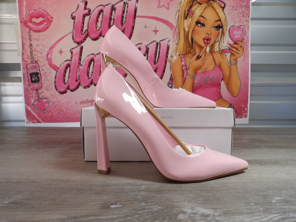 Jessica Simpson Women's Omissia Pointed Toe Pumps – Sugar Pink (Size US 9.5)
