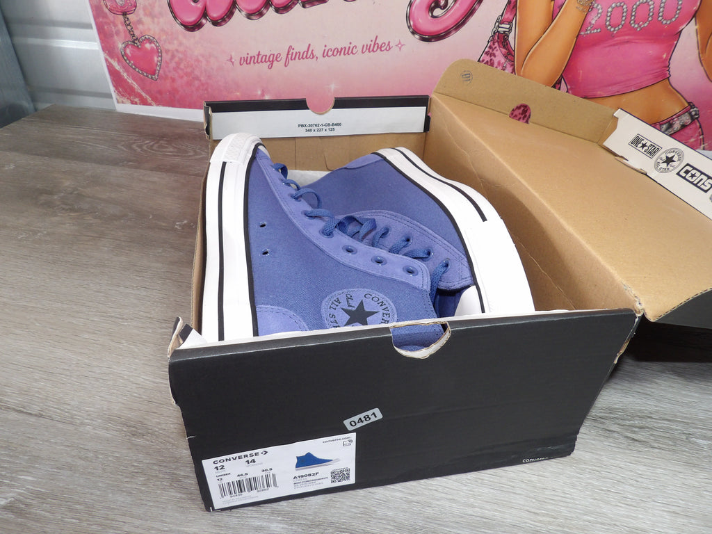 Converse Chuck Taylor All Star High Top – Blue (Size Men's 12, Women's 14)