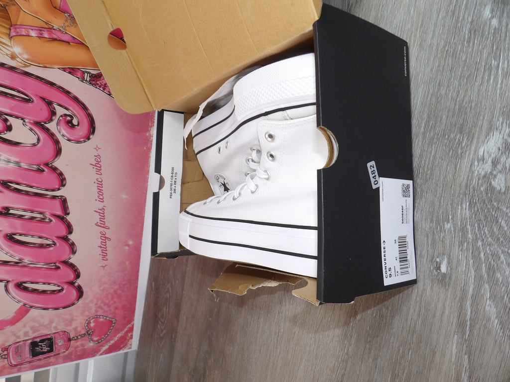 Converse Chuck Taylor All Star Lift High-Top Sneakers – White (Size US 9.5)