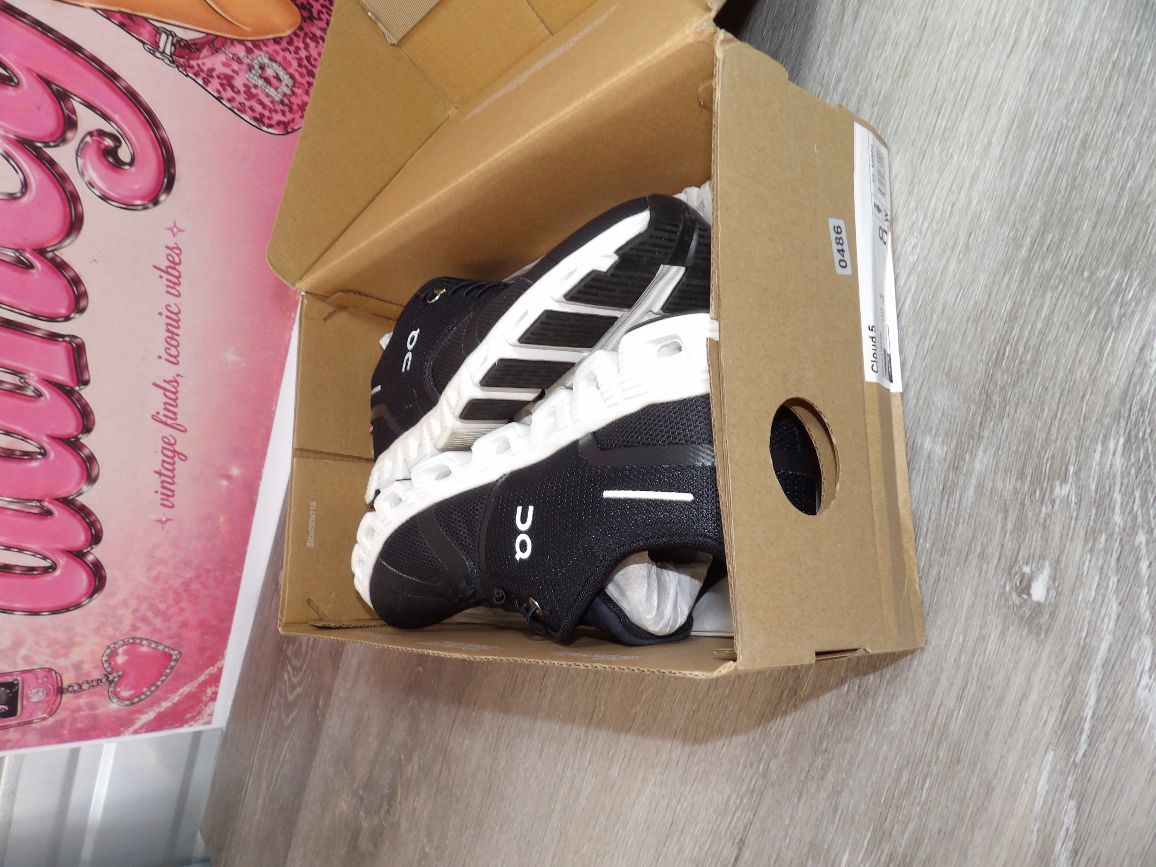 OnCloud Cloud 5 – Black/White (Size US 8)