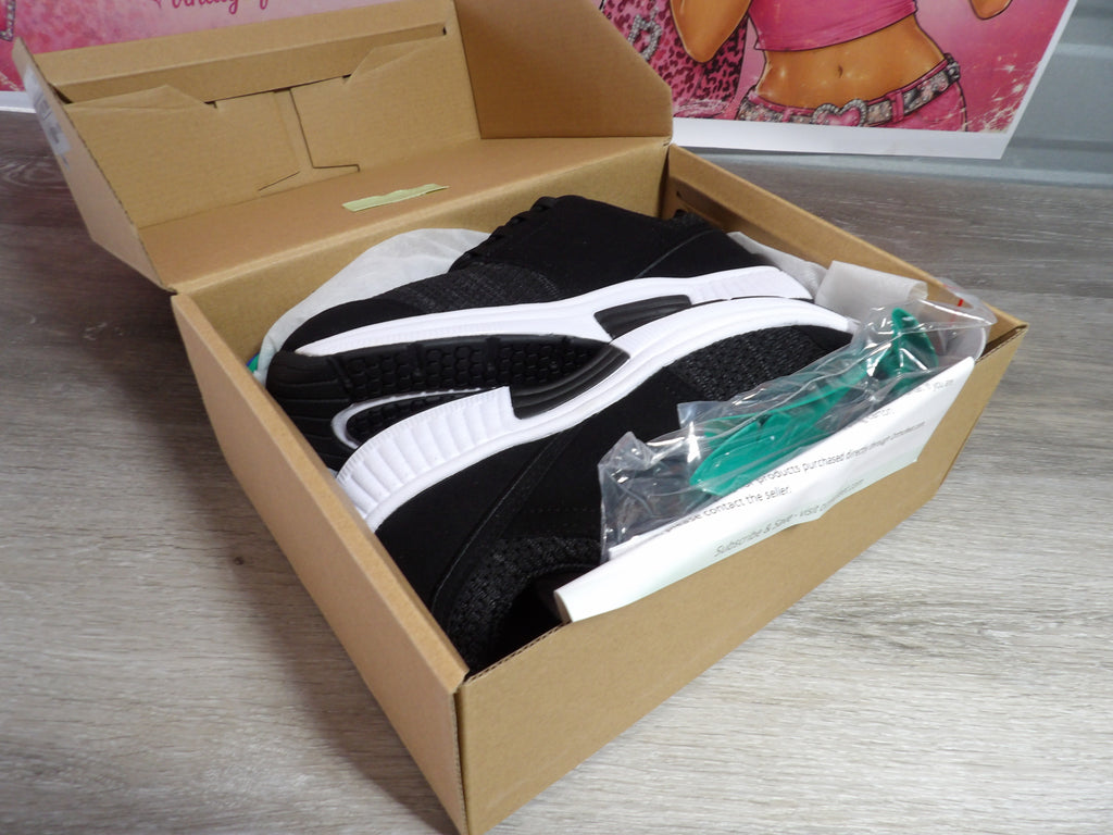 Orthofeet Franic No-Tie Sneaker – Black (Size US 7)