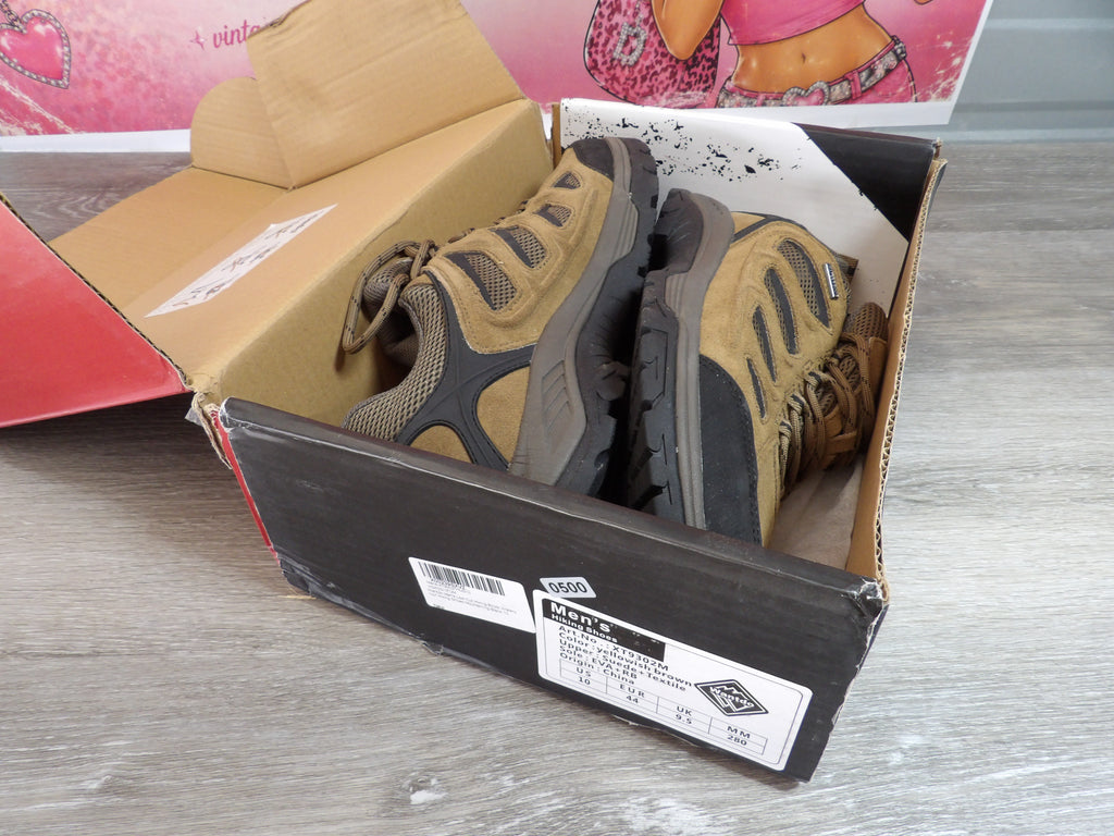 Wantdo Men's Hiking Shoes – Yellow/Brown (Siz US 10)