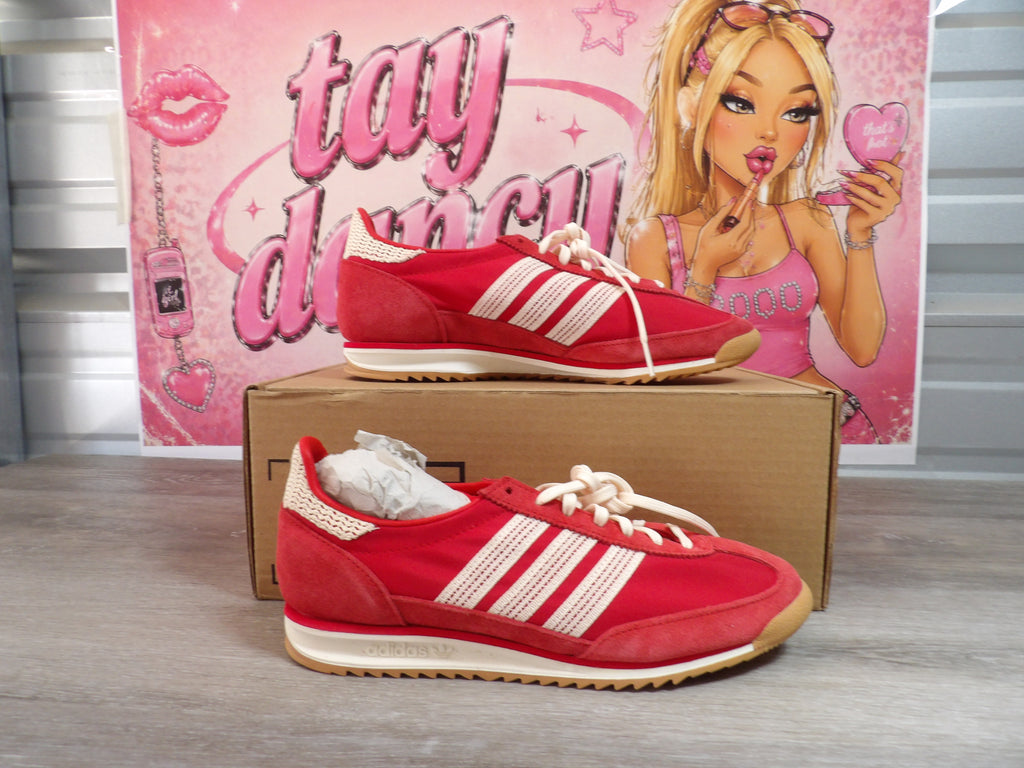 Adidas Originals SL 72 OG Sneakers – Vibrant Red (Size US 8)