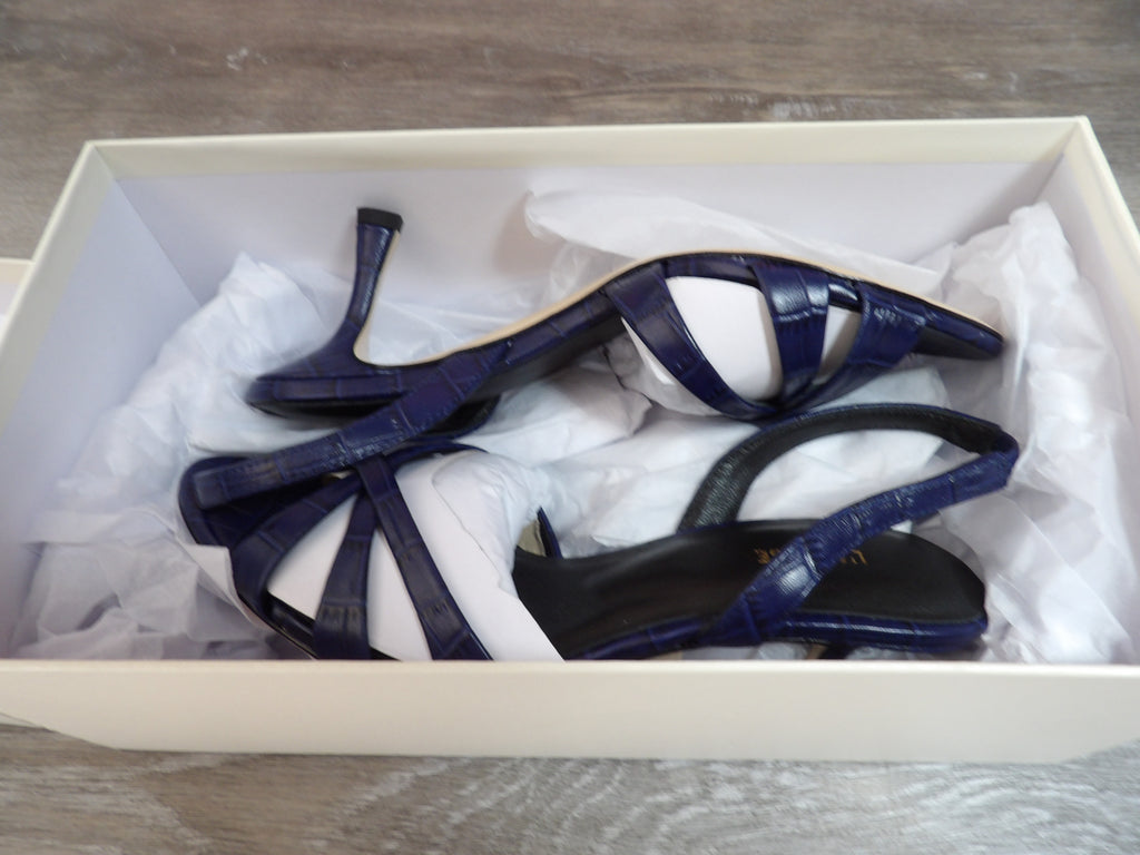 L'Agence Colwill Slingback Sandals – Blue (Size US 6)