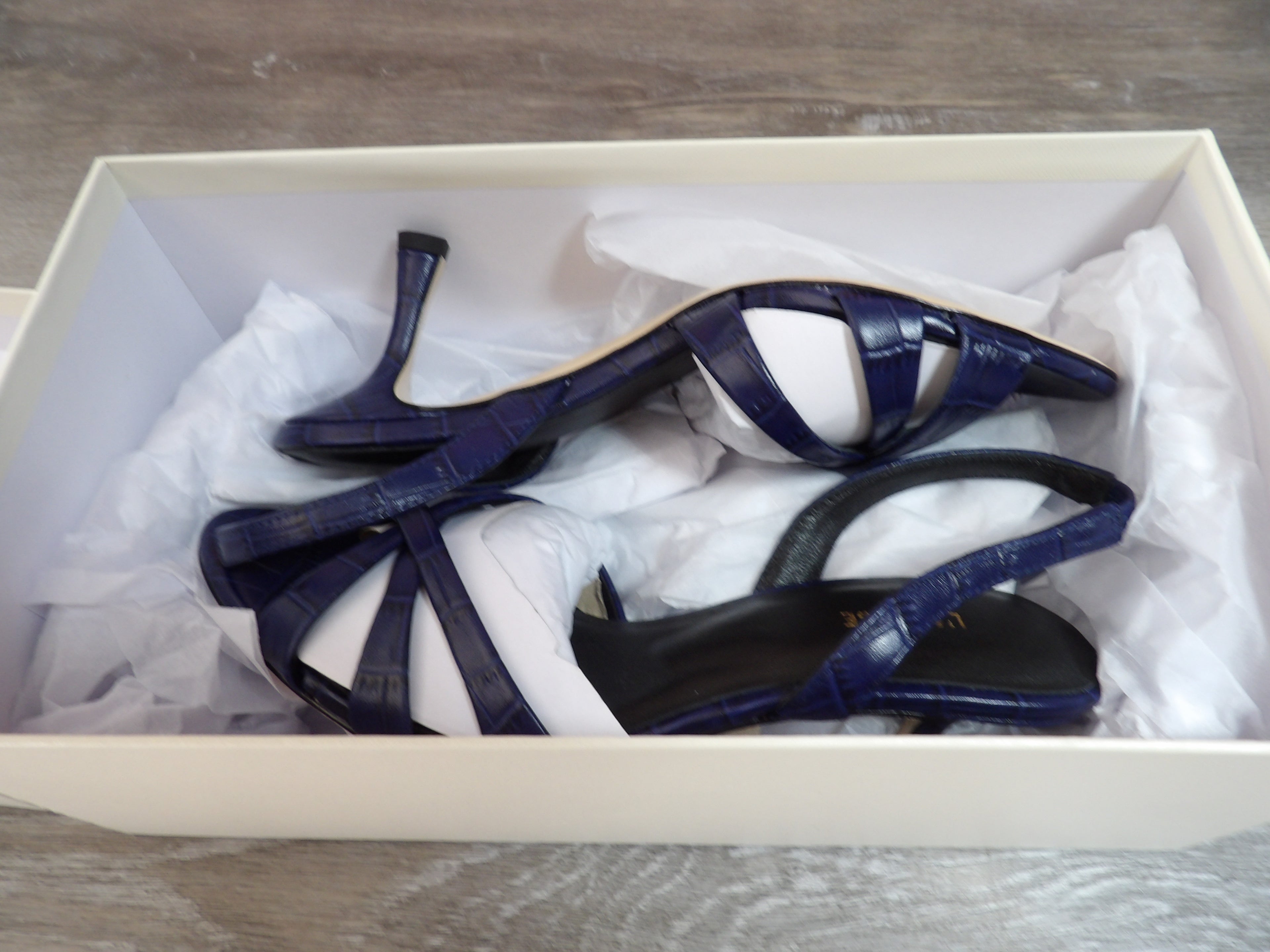 L'Agence Colwill Slingback Sandals – Blue (Size US 6)