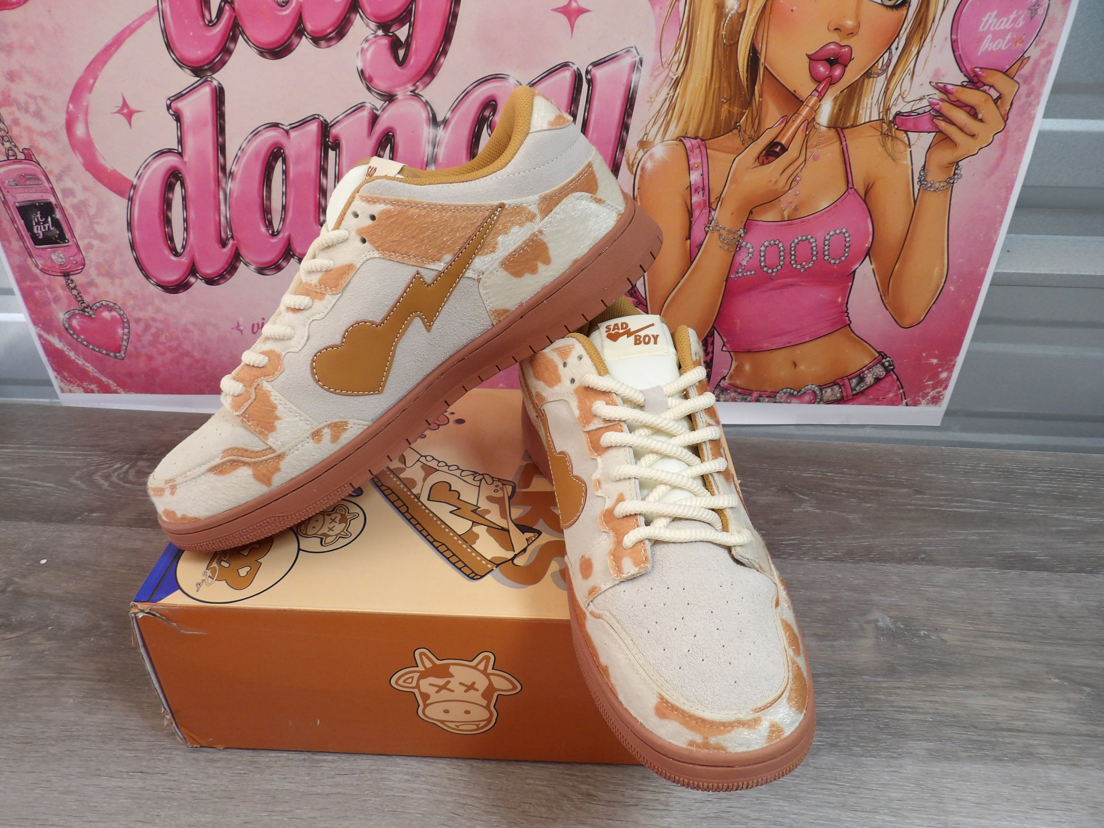 Sad Boy Saga OG SAGA SKYWALKER Sneakers – Orange/White (Size US 13)