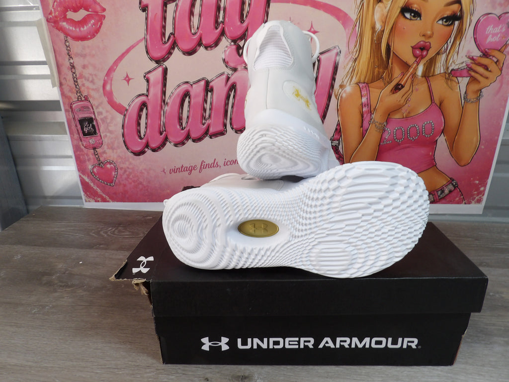 Under Armour Women's UA Flow Highlight Ace Volleyball Shoes – White (Size US 10)