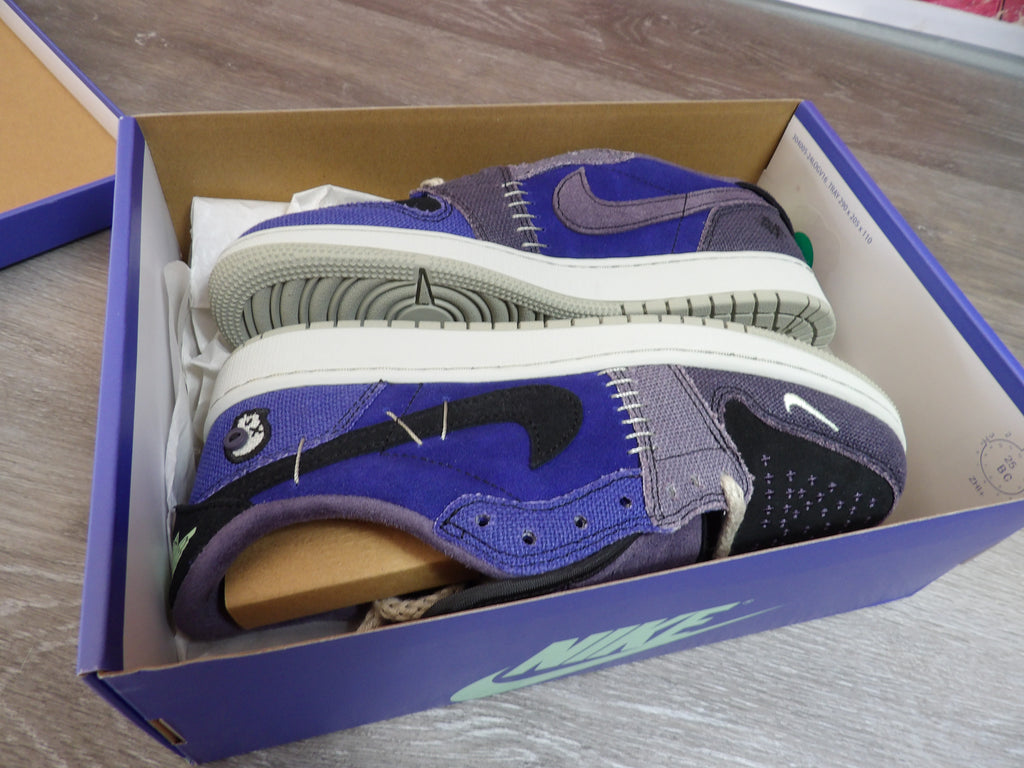 Nike Air Jordan 1 Retro Low OG (GS) – Purple/Green (Size US 5.5Y)