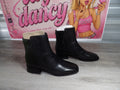 Sam Edelman Thatcher Black Leather Square Toe Ankle Boot – Black (Size US 10)