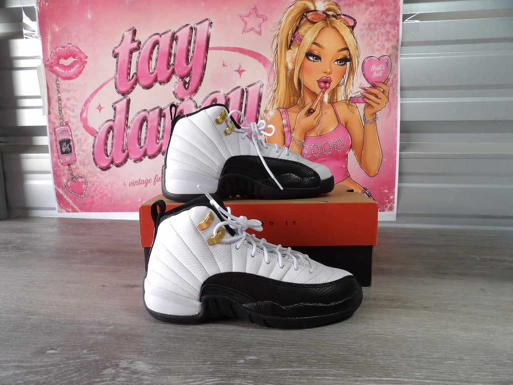 Nike Air Jordan 12 Retro (GS) – White/Black (Size US 5Y)