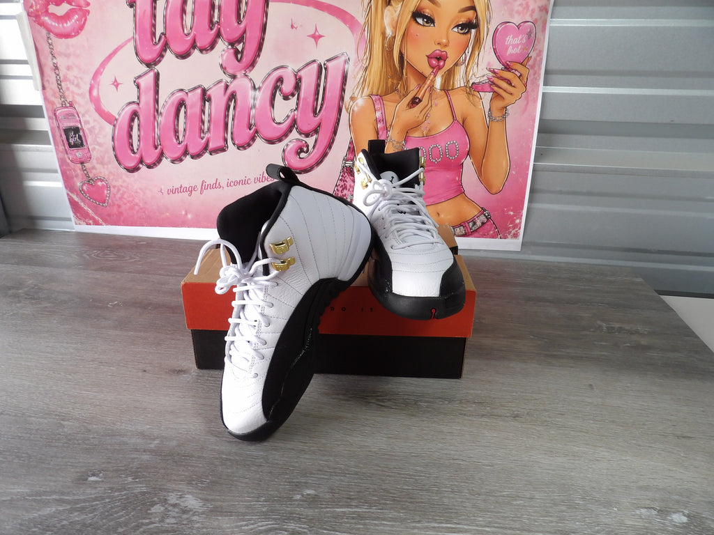 Nike Air Jordan 12 Retro (GS) – White/Black (Size US 5Y)