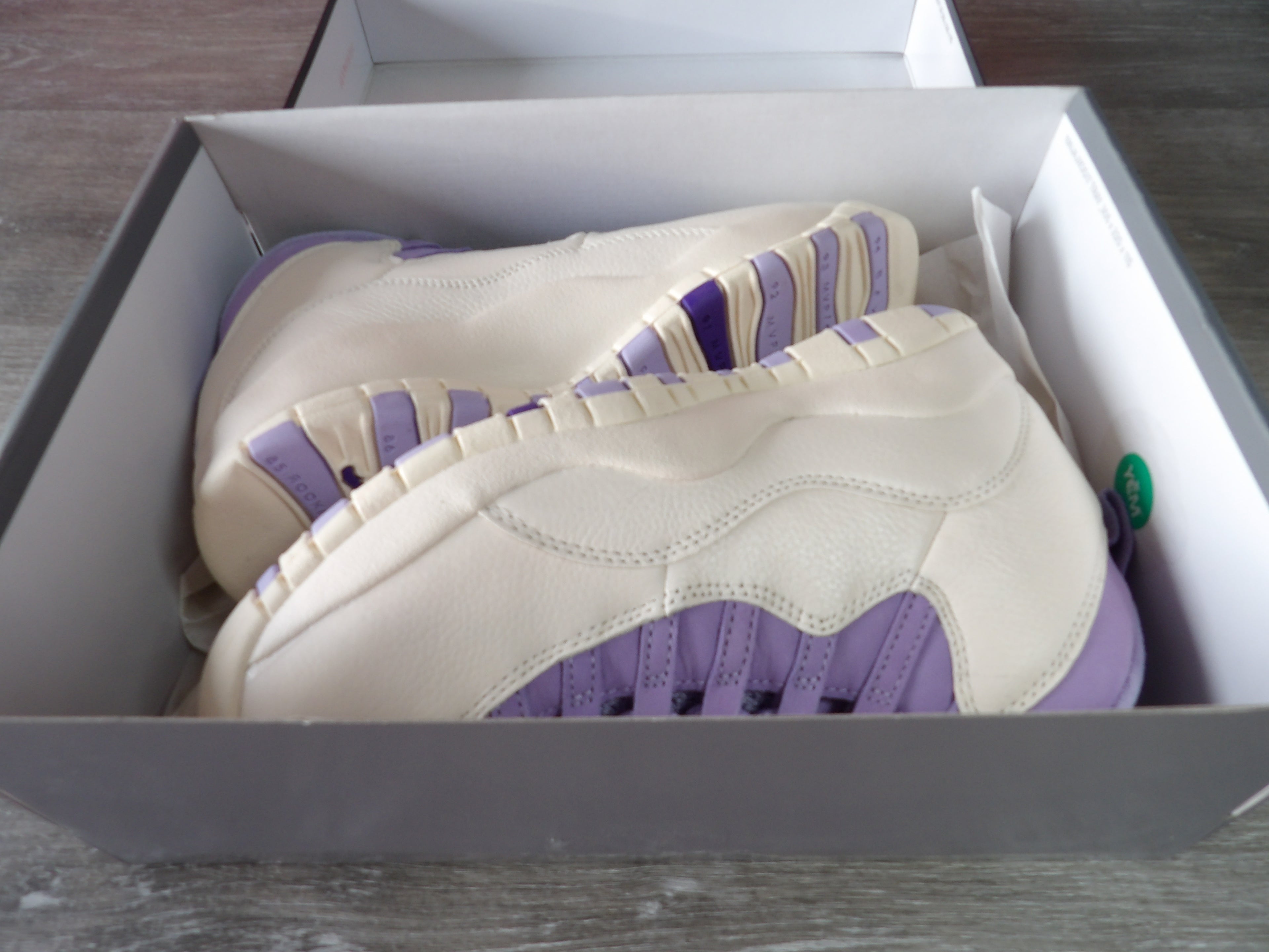 Nike Women's Air Jordan 10 Retro – Chalk/Hydrangea/Wild Grape (Size US 8)
