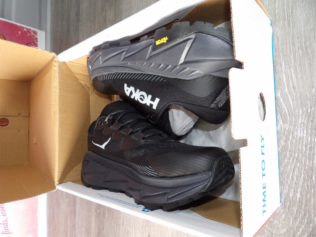 HOKA Mens Skyline-Float X Running Shoes – Black (Size US 9.5)