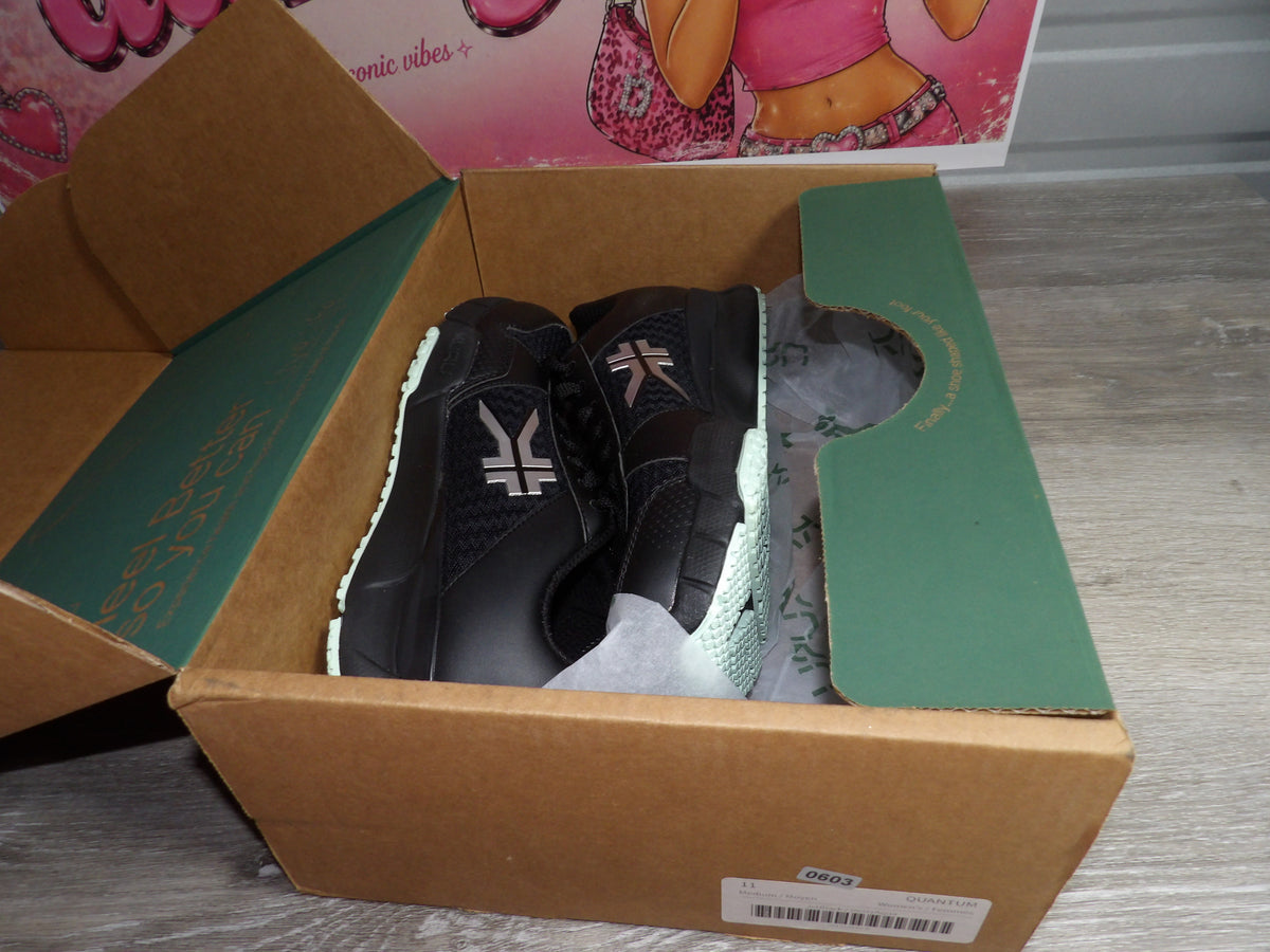 KURU Quantum 2.0 Women's Black Athletic Walking Shoes – Black (Size US 11)