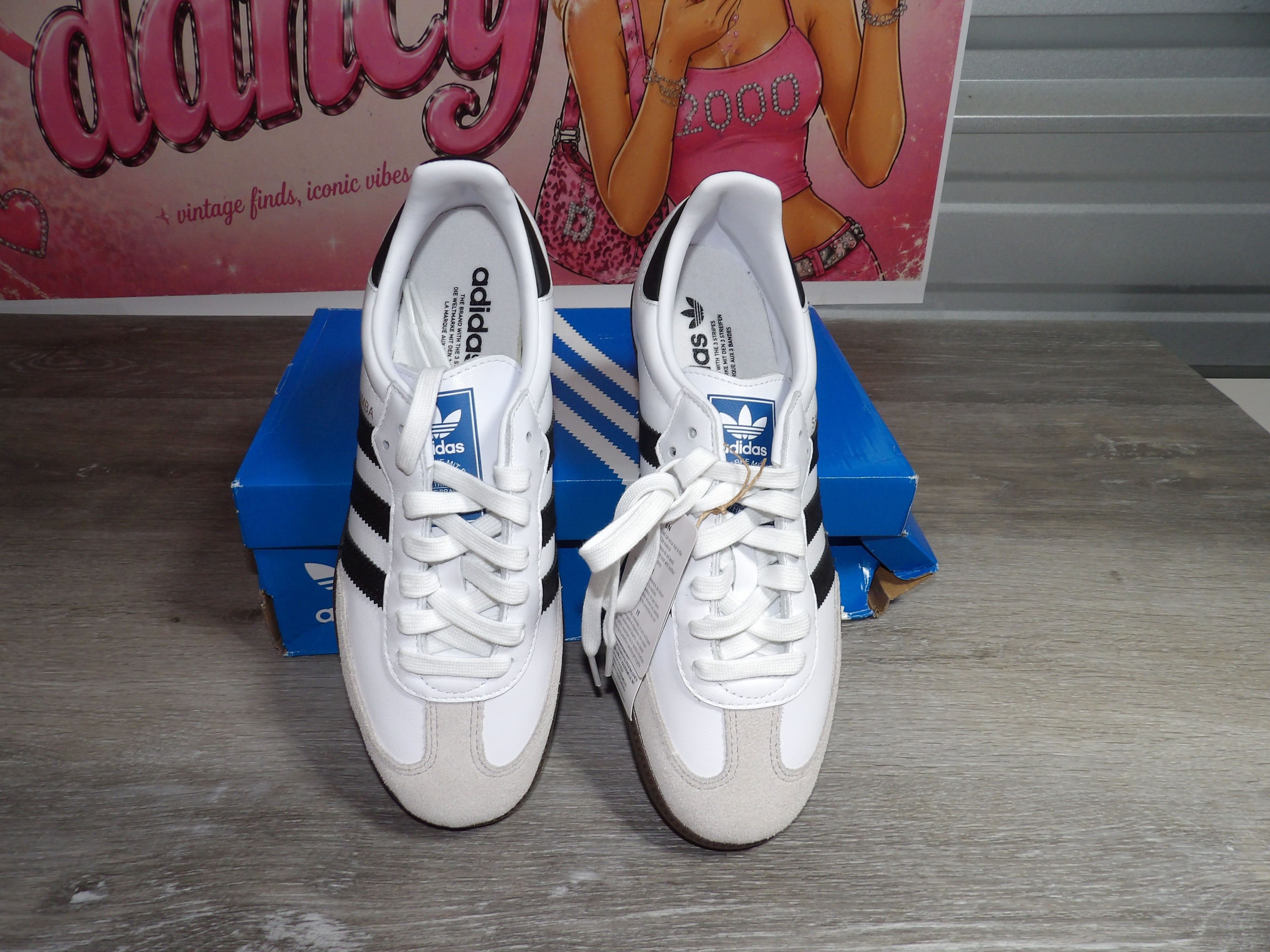 Adidas Samba OG Women's Shoes – White/Black (Size US 8.5)